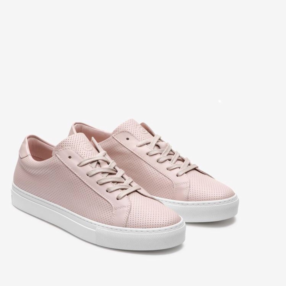 The Royale Perforated Greats Blush Sneakers